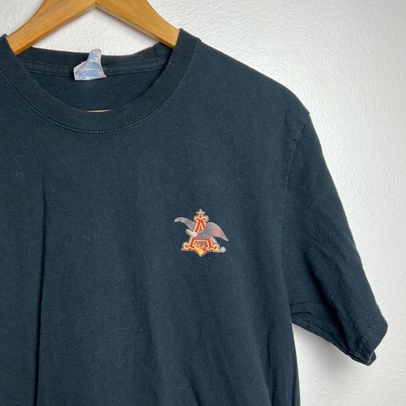 Busch Beer Navy Logo T-Shirt - Klassisches Baumwollshirt Mit Busch Bier Design